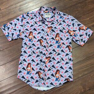 RSVLTS x Saved By The Bell Kelly Kapowski Purple Shirt SIZE SMALL